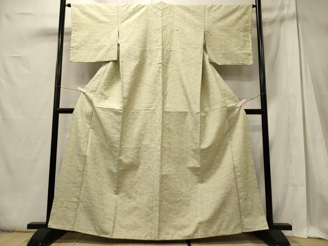 平和屋着物■上質な紬　雲取り文　正絹　逸品　CABD6777oy