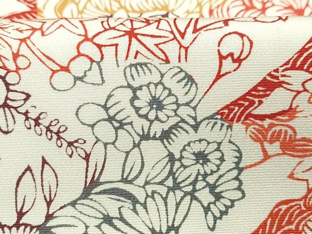 平和屋着物■上質な小紋 枝花文 正絹 逸品 CABD6802xe