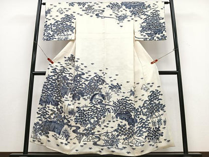 平和屋着物■訪問着 風景文 金彩 正絹 逸品 CABD6938xe