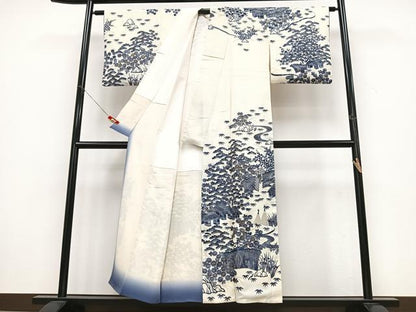 平和屋着物■訪問着 風景文 金彩 正絹 逸品 CABD6938xe