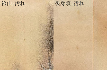 平和屋着物■訪問着 手描き 樹林文 暈し染め 銀彩 正絹 逸品 CABD6939xe