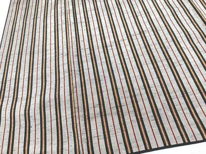 平和屋着物■上質な紬　縞　正絹　逸品　CABD6945xe