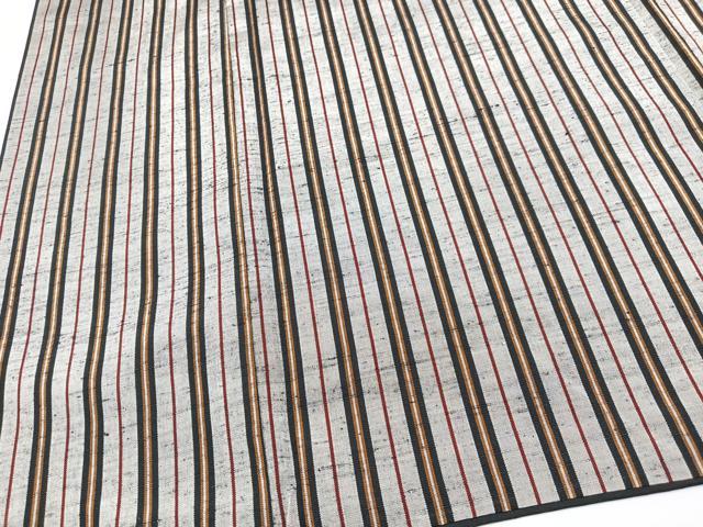 平和屋着物■上質な紬　縞　正絹　逸品　CABD6945xe