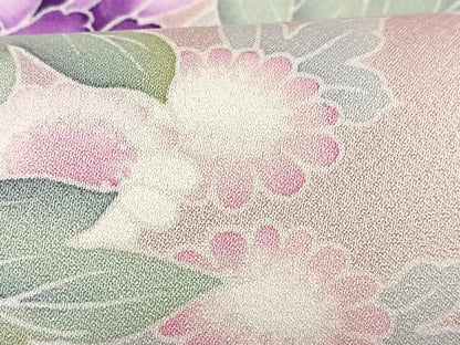 平和屋着物■訪問着　草花文　金彩　正絹　逸品　CABD6961xe