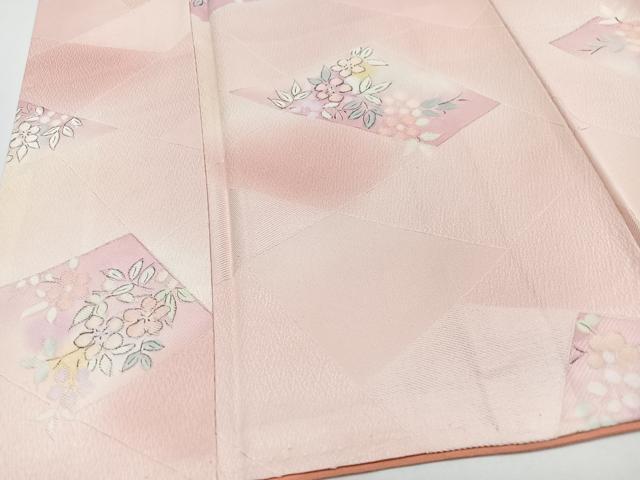 平和屋着物■上質な小紋 地紋起こし 草花文 暈し染め 正絹 逸品 CABD6963xe