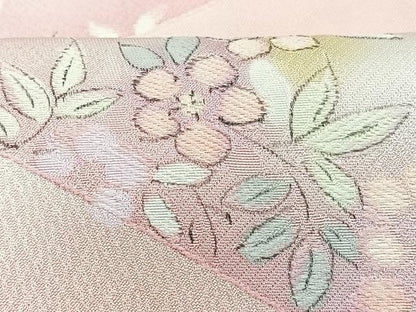 平和屋着物■上質な小紋 地紋起こし 草花文 暈し染め 正絹 逸品 CABD6963xe