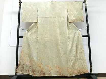 平和屋着物■訪問着 総絞り 霞文 正絹 逸品 CABD6966xe