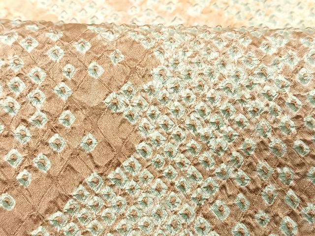 平和屋着物■訪問着 総絞り 霞文 正絹 逸品 CABD6966xe