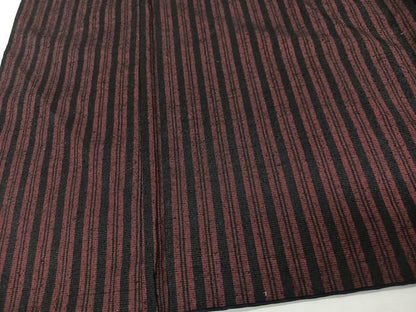 平和屋着物■上質な紬　縞　正絹　逸品　CABD6972xe