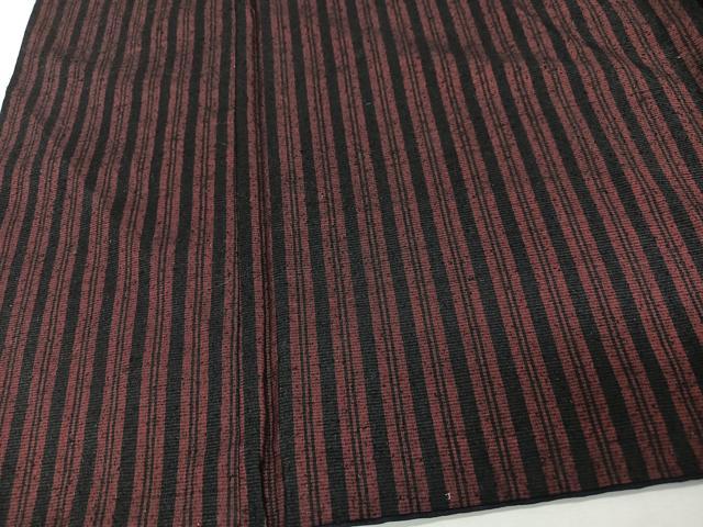 平和屋着物■上質な紬　縞　正絹　逸品　CABD6972xe