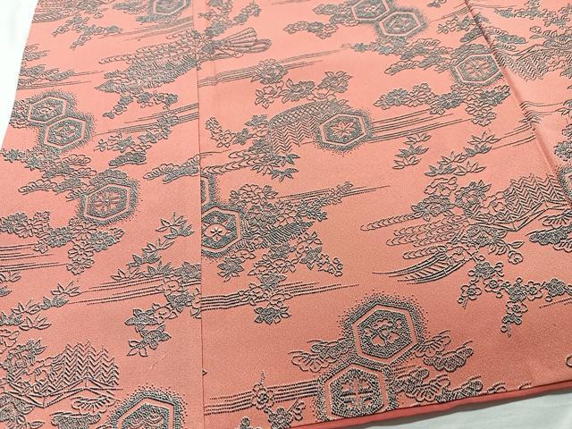 平和屋着物■上質な小紋 籬草花文 正絹 逸品 CABD7072xe