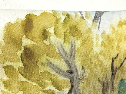 平和屋着物■訪問着 手描き 風景文 正絹 逸品 CABD7083xe