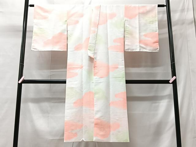 平和屋着物■長襦袢　袷　溢れ松葉文　洗える着物　CABD7095xe