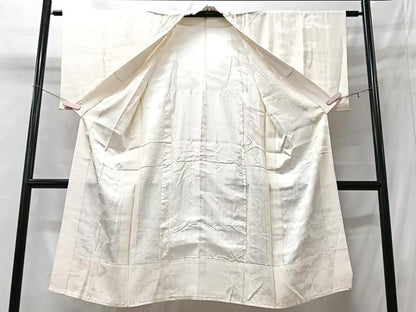 平和屋着物■長襦袢　無双仕立て　雲取り地紋　正絹　逸品　CABD7105xe