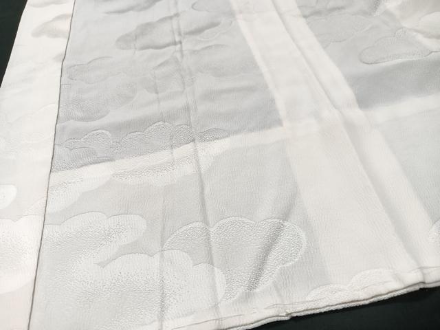平和屋着物■長襦袢　無双仕立て　雲取り地紋　正絹　逸品　CABD7105xe