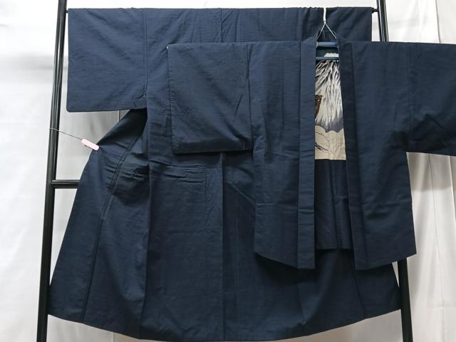 平和屋着物■男性　紬　アンサンブル　正絹　逸品　CABD7106xe