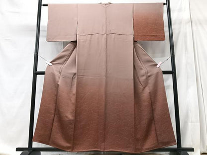 平和屋着物■訪問着 舞葉文 暈し染め 正絹 逸品 CABD7131xe