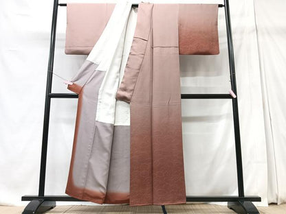 平和屋着物■訪問着 舞葉文 暈し染め 正絹 逸品 CABD7131xe