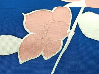 平和屋着物■上質な小紋 枝花文 正絹 逸品 CABD7152xe