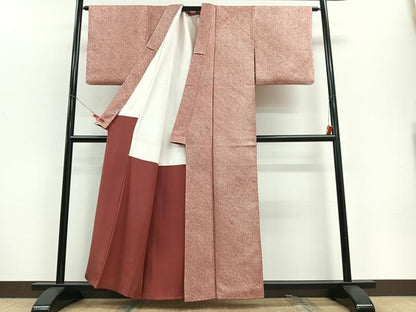 平和屋着物■大変加工の良い総絞り小紋 正絹 逸品 CABD7169xe