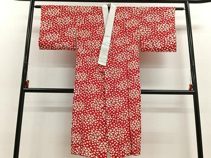 平和屋着物■長襦袢 無双仕立て 舞扇文 金彩 正絹 逸品 CABD7170xe