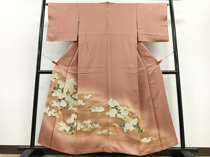 平和屋着物■豪華色留袖 草花文 金彩 正絹 逸品 CABD7176xe