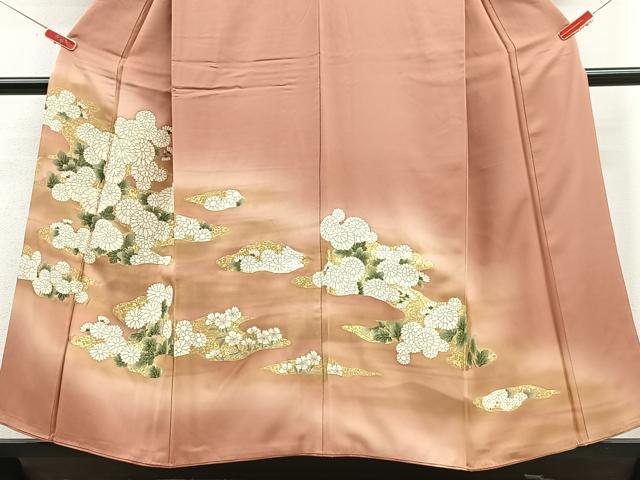 平和屋着物■豪華色留袖 草花文 金彩 正絹 逸品 CABD7176xe