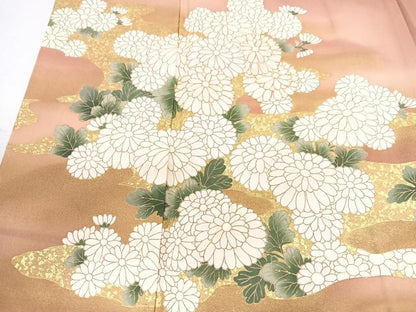平和屋着物■豪華色留袖 草花文 金彩 正絹 逸品 CABD7176xe