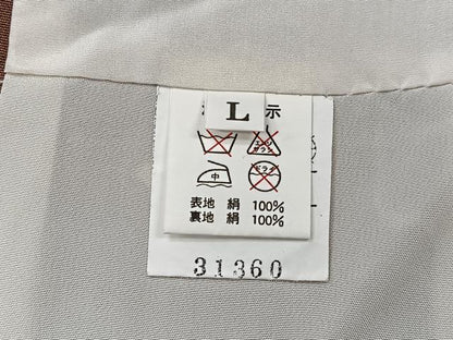 平和屋着物■上質な小紋 梅松文 正絹 逸品 CABD7177xe