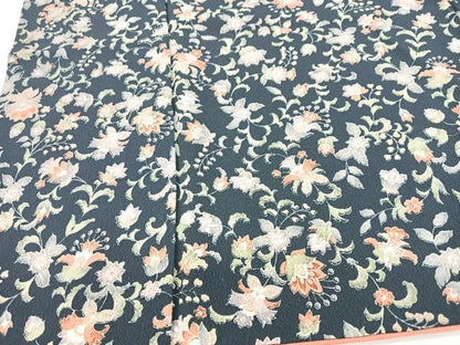 平和屋着物■上質な小紋 草花文 正絹 逸品 CABD7182xe