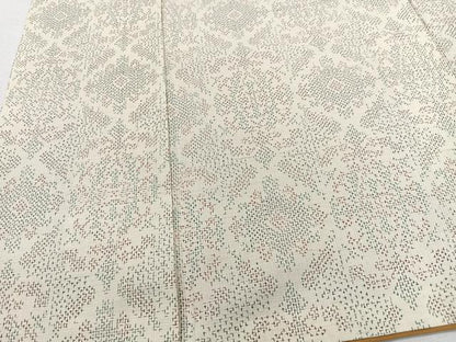 平和屋着物■上質な紬 花菱文 正絹 逸品 CABD7188xe