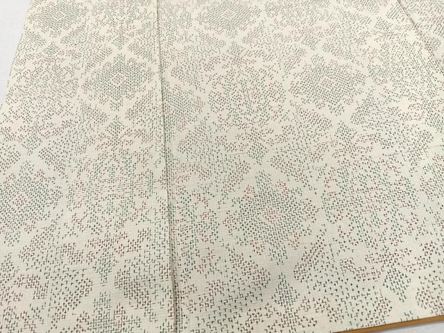 平和屋着物■上質な紬 花菱文 正絹 逸品 CABD7188xe
