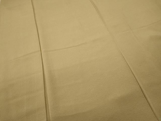 平和屋着物●上質な色無地　香色　正絹　逸品　未使用　CABD7202ut