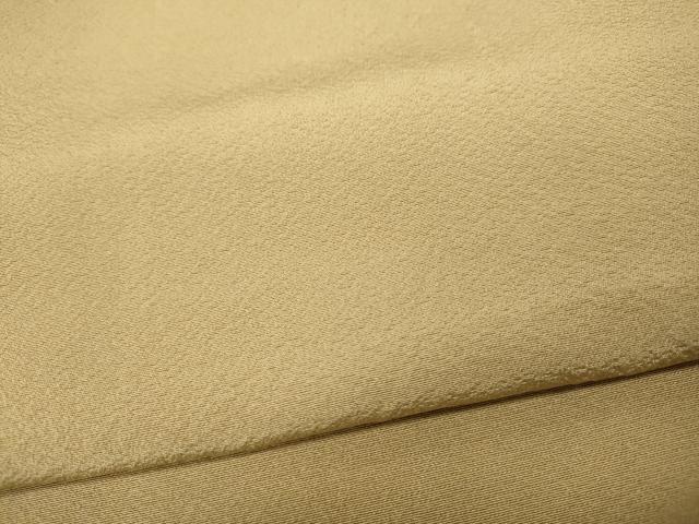 平和屋着物●上質な色無地　香色　正絹　逸品　未使用　CABD7202ut