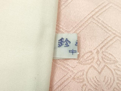 平和屋着物●十日町老舗ブランド　吉澤友禅　吾妻徳穂　振袖　駒刺繍　雪輪花蝶文　金彩　鈴乃屋扱い　正絹　逸品　CABD7214ut