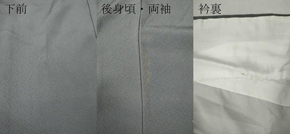 平和屋着物●訪問着　刺繍　飛鶴舟草花文　金彩　正絹　逸品　CABD7224ut