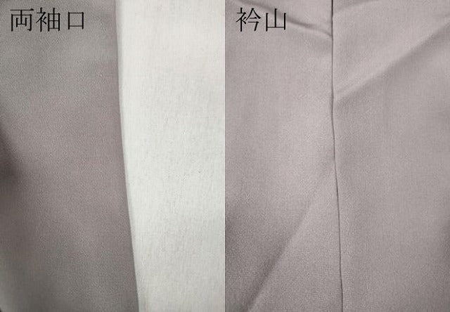 平和屋着物●訪問着　刺繍　貝紫　雲取り尾長鳥草花文　暈し染め　金彩　正絹　逸品　CABD7225ut