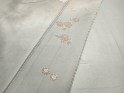 平和屋着物●訪問着　枝橘文　暈し染め　金銀彩　正絹　逸品　CABD7226ut