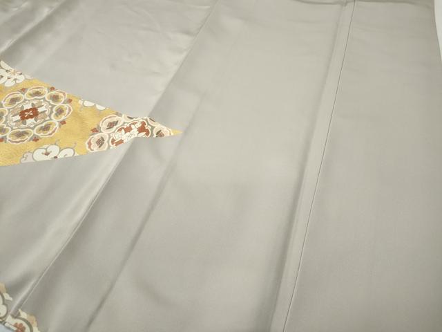 平和屋着物●豪華色留袖　駒刺繍　正倉院吉祥花文　金彩　正絹　逸品　CABD7230ut