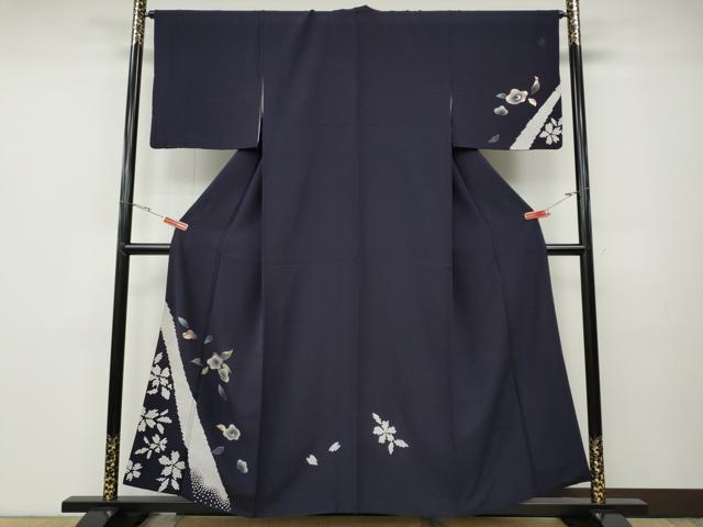 平和屋着物●訪問着　鹿の子舞花文　金彩　正絹　逸品　CABD7232ut