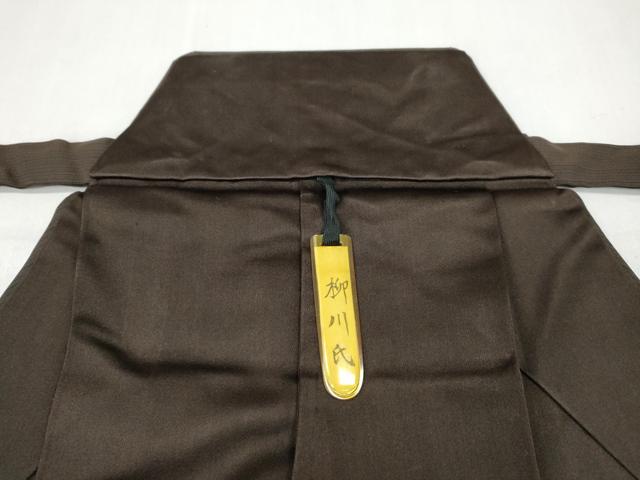 平和屋着物●男性　馬乗り袴　縞　正絹　逸品　CABD7233ut