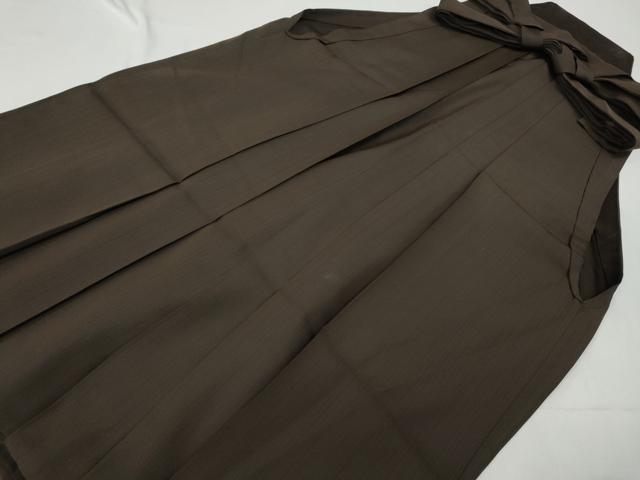 平和屋着物●男性　馬乗り袴　縞　正絹　逸品　CABD7233ut