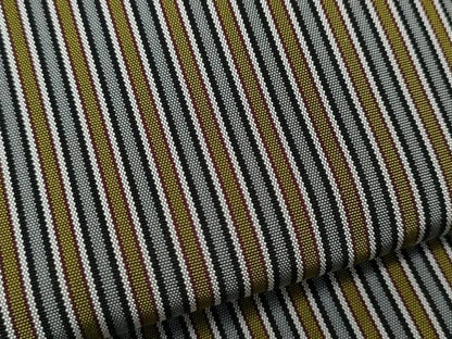 平和屋着物●男性　馬乗り袴　縞　正絹　逸品　CABD7234ut