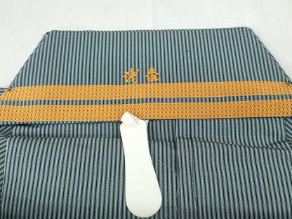 平和屋着物●男性　馬乗り袴　縞　正絹　逸品　未使用　CABD7235ut