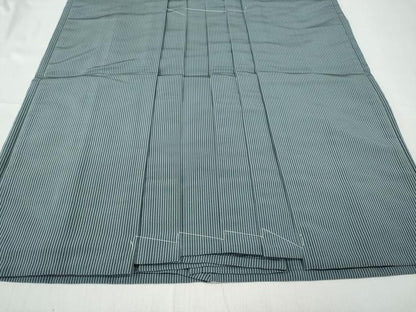 平和屋着物●男性　馬乗り袴　縞　正絹　逸品　未使用　CABD7235ut