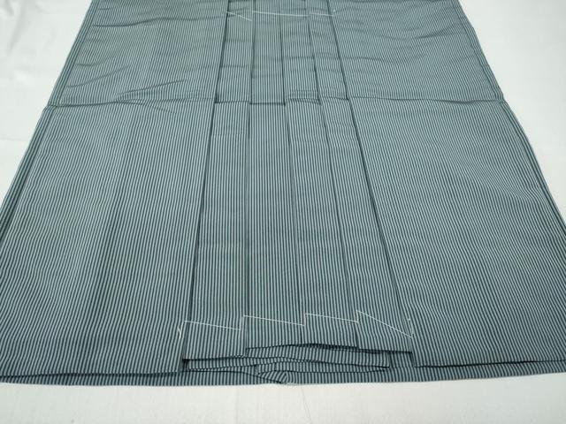 平和屋着物●男性　馬乗り袴　縞　正絹　逸品　未使用　CABD7235ut