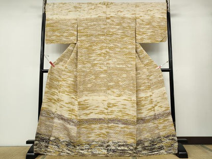 平和屋着物●訪問着　霞文　ロング丈　正絹　逸品　CABD7245ut