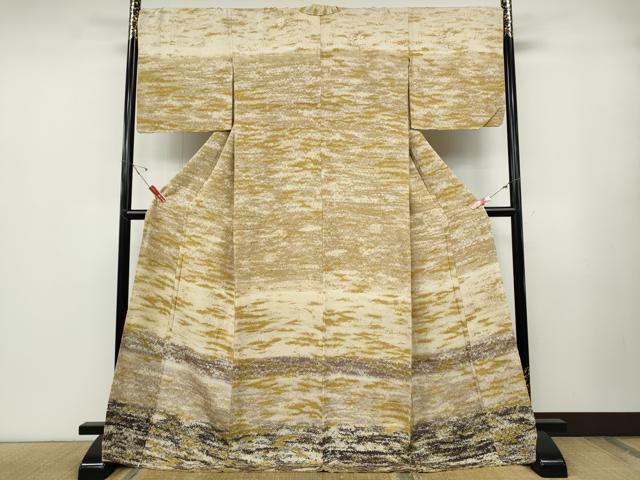 平和屋着物●訪問着　霞文　ロング丈　正絹　逸品　CABD7245ut