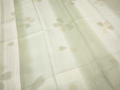 平和屋着物●長襦袢　無双仕立て　舞花文　暈し染め　正絹　逸品　CABD7248ut