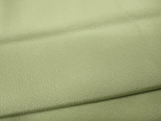 平和屋着物●上質な色無地　若菜色　正絹　逸品　CABD7255ut
